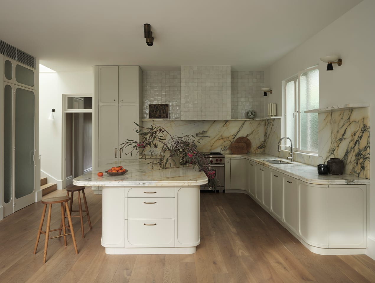 kitchen with wood floor